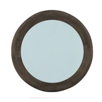 noam brown mango wood round mirror l