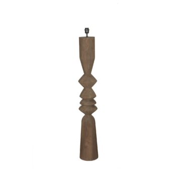 elaine brown mango wood round floor lamp base