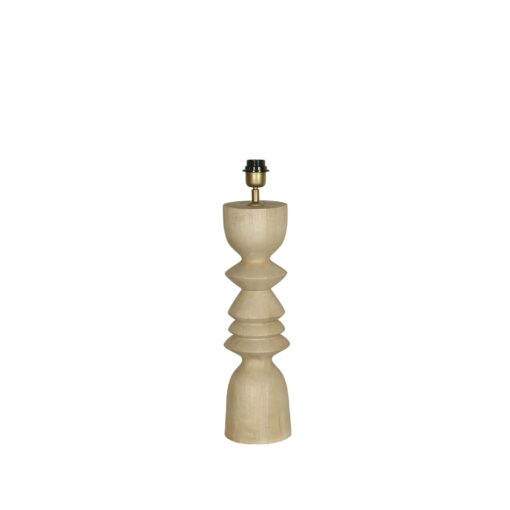 elaine natural mango wood round table lamp base
