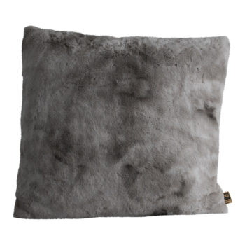 linde grey faux fur cushion square l (set of 4)