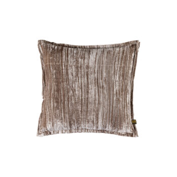 senny beige velvet cushion ruffle rim square l (set of 2)