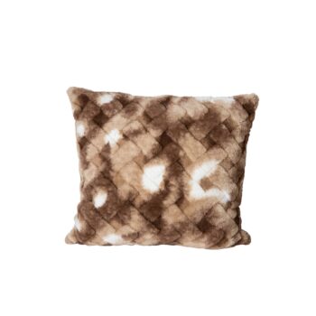 geraldine brown artificial fur cushion square l (set of 4)