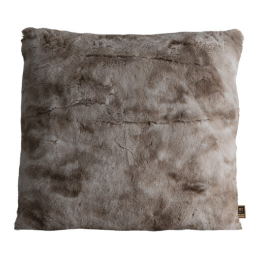 linde beige faux fur cushion square l (set of 4)