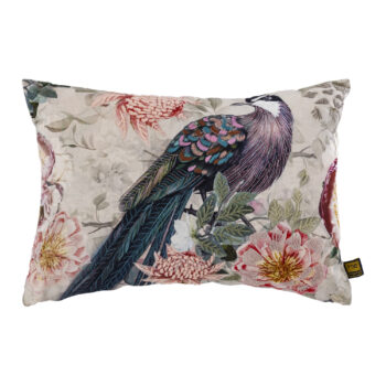 loralee green rectangle cotton cushion peacock (set of 4)