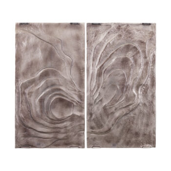 erike bronze casted alu wall panel wave in 2 parts