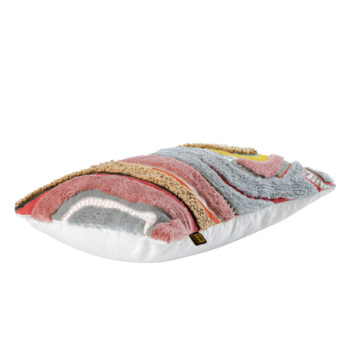 sephora pink rect embroidery cushion with lines (set of 2)