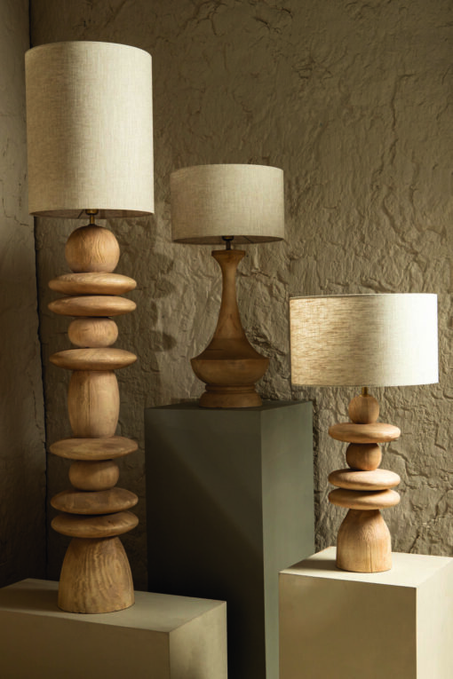 rivvo natural cotton linen lampshade round high