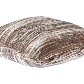 senny beige velvet cushion ruffle rim square l (set of 2)