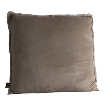 linde beige faux fur cushion square l (set of 4)