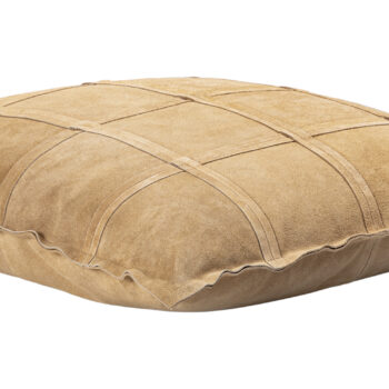 cobie camel suede leather cushion square l (set of 2)