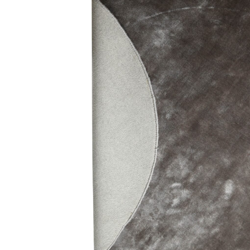 flavia grey viscose handwoven carpet round s