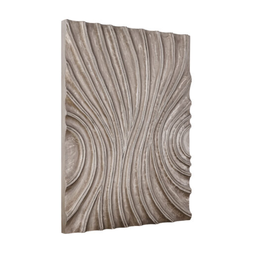 reddie brown shiny mdf wavvy wallpanel rectangle m