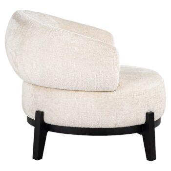 - Lounge stoel Montana white chenille