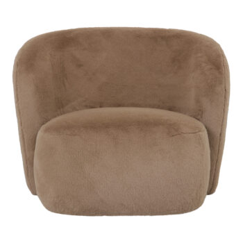 aphrodite mocca fauteuil fur