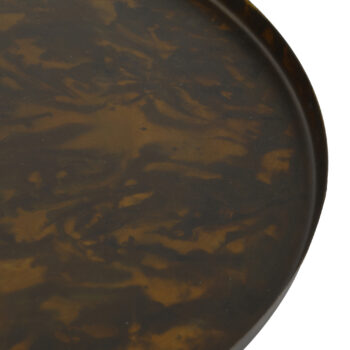 cars brass antique iron tray round xs