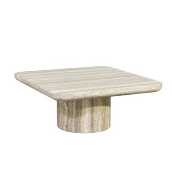 - Bijzettafel Denizly grey faux travertine