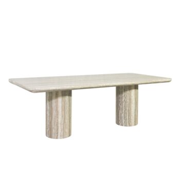 - Eettafel Nebula grey 225 faux travertine