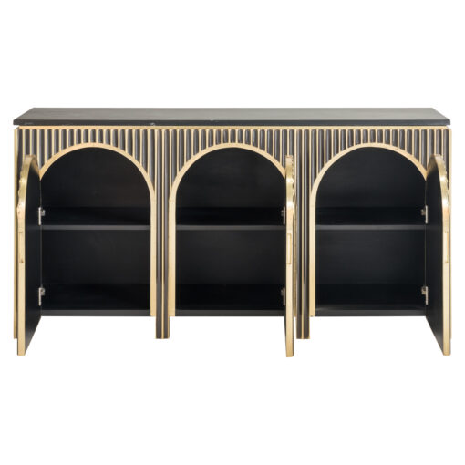 - Dressoir Les Arcs brushed gold