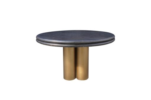 - Eettafel Macaron black rustic 130Ø