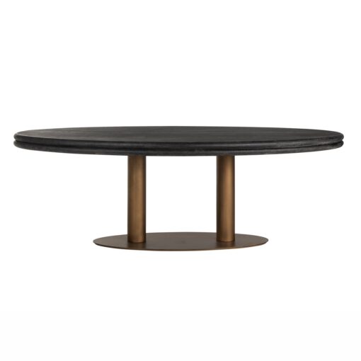- Eettafel Macaron black rustic oval 235
