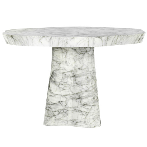 - Outdoor eettafel Rockyard white marble look 140Ø