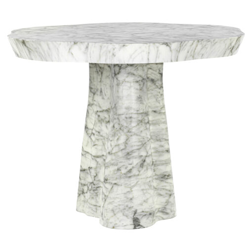 - Outdoor eettafel Rockyard white marble look 140Ø