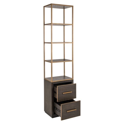 - Wandkast Carter brown small 2-drawers