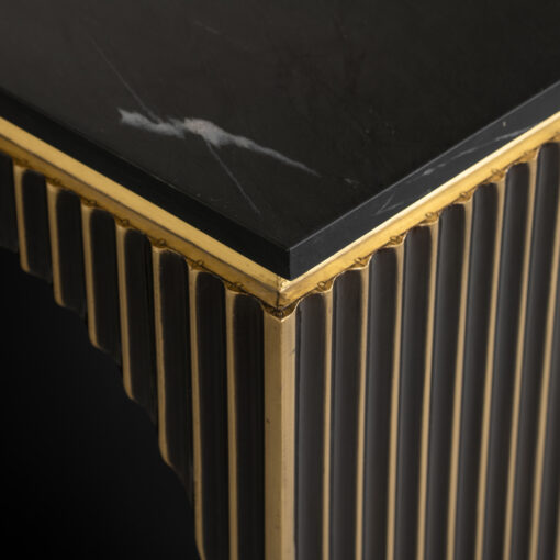 - Console Les Arcs brushed gold