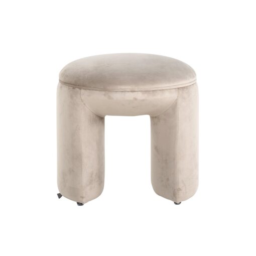 - Poef & Voetenbank Fargo khaki velvet