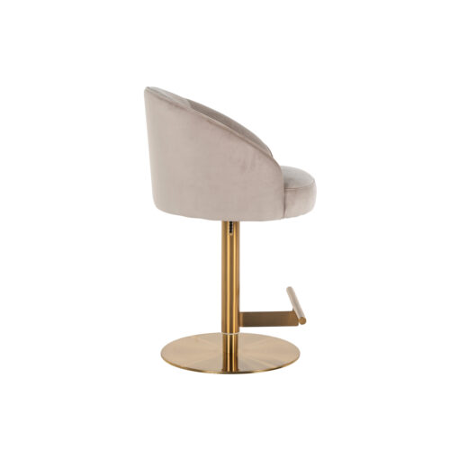 - Barstoel Zabi khaki velvet swivel