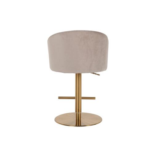 - Barstoel Zabi khaki velvet swivel