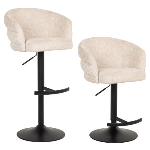 - Barstoel Nikki niagara beige swivel fire retardant