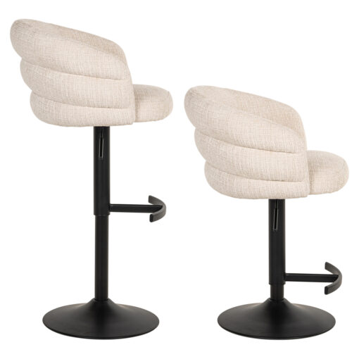 - Barstoel Nikki niagara beige swivel fire retardant