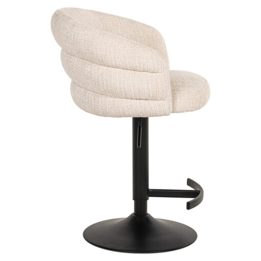 Richmond Interiors - Barstoel Nikki niagara beige swivel fire retardant - Afbeelding 31