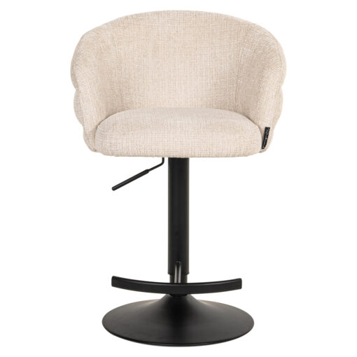 Richmond Interiors - Barstoel Nikki niagara beige swivel fire retardant - Afbeelding 33