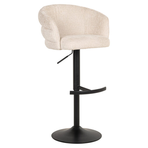 Richmond Interiors - Barstoel Nikki niagara beige swivel fire retardant - Afbeelding 34