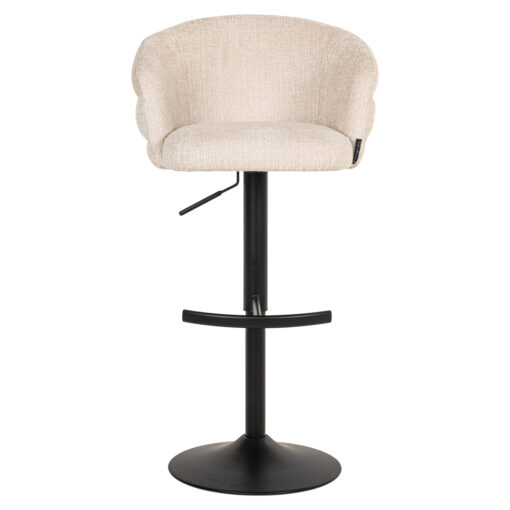 Richmond Interiors - Barstoel Nikki niagara beige swivel fire retardant - Afbeelding 37