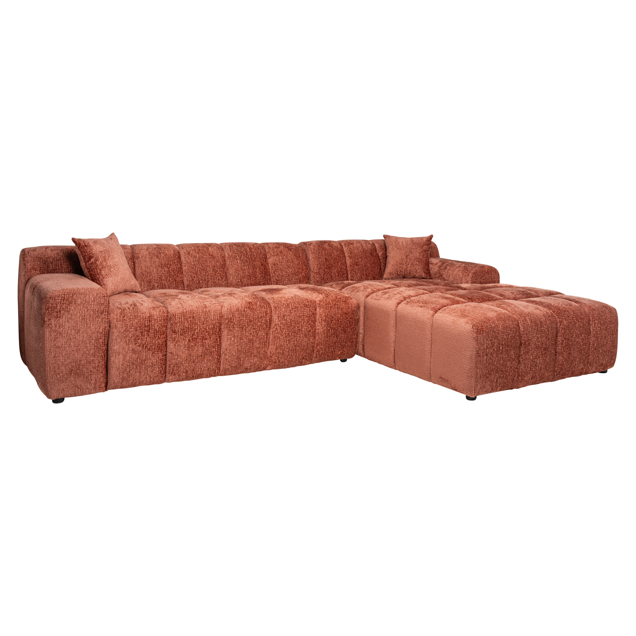 - Bank Cube blush fusion 3-seater + lounge right