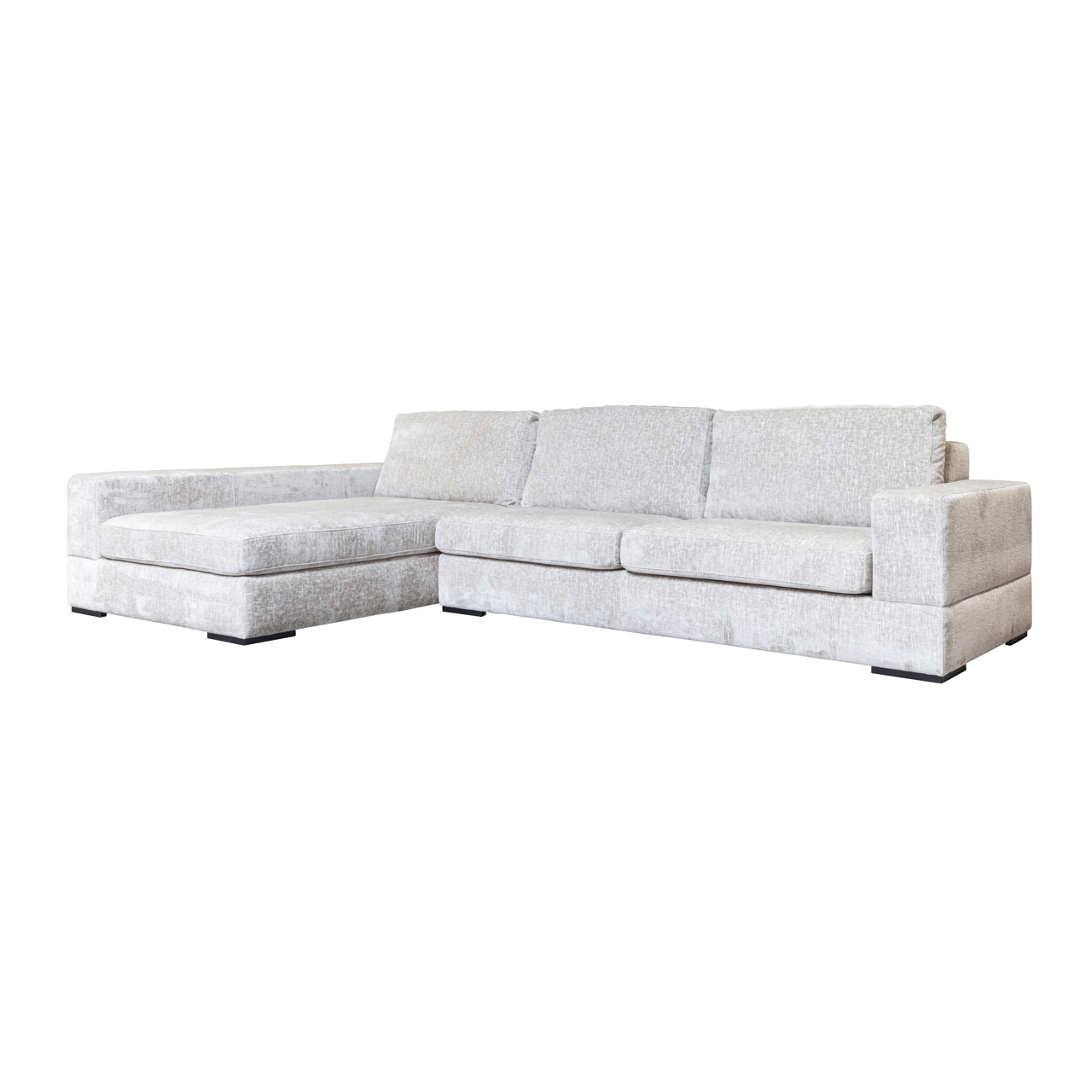 - Bank Pasha pearl island 3-seater + lounge left fully upholstered