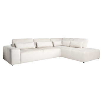 - Bank Lund cream fusion 3-seater + ottoman right