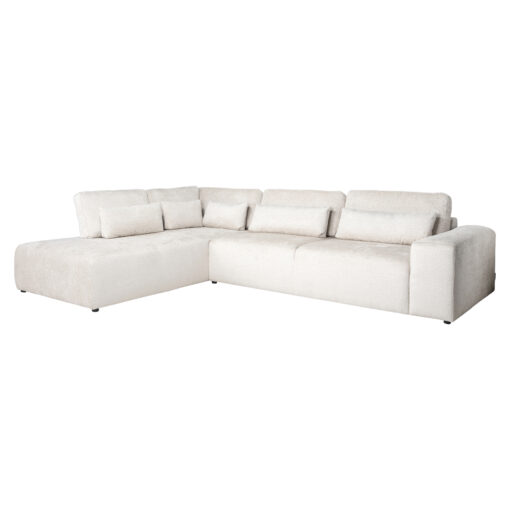 - Bank Lund cream fusion 3-seater + ottoman left