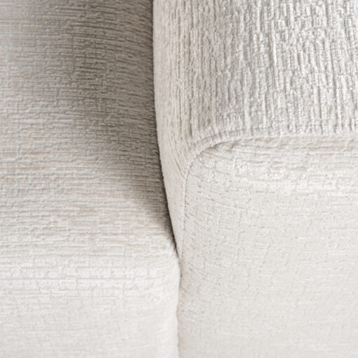 - Bank Lund cream fusion 3-seater + ottoman left