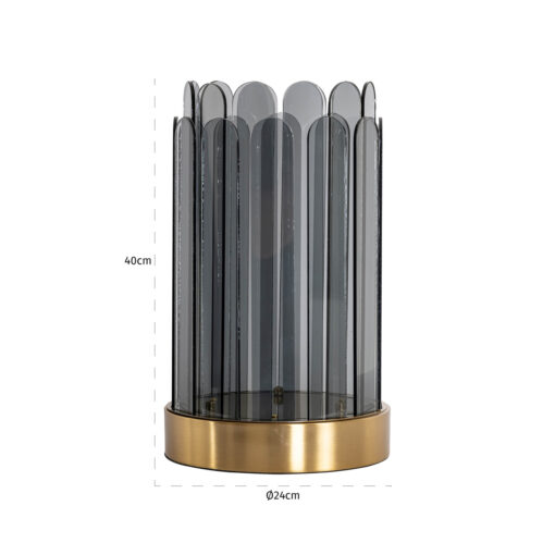 - Windlicht Daisey smoke large