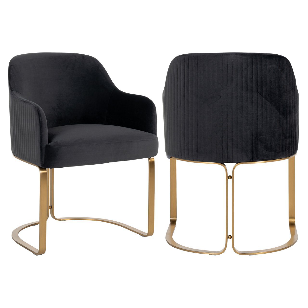 - Eetkamerstoel Hadley quartz anthracite fire retardant