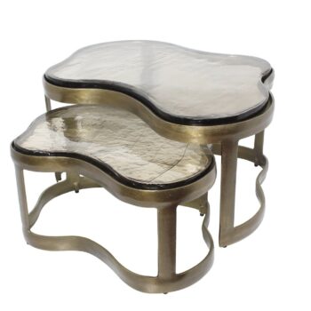 - Salontafel Fairfield brass antique (Set of 2)