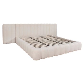 - Bed Cupidon cream fancy 180x210 with storage