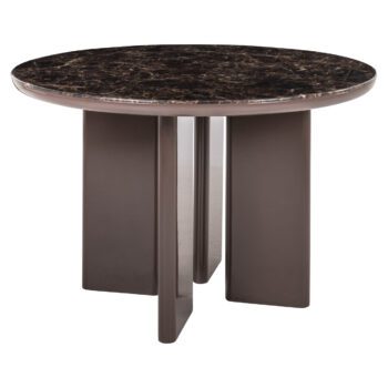 - Eettafel Almundi chocolat brown 120Ø