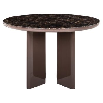 - Eettafel Almundi chocolat brown 120Ø