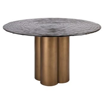 - Eettafel Glastonburry gold antique 135Ø