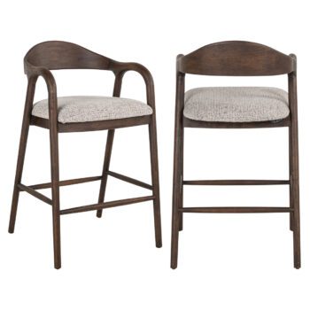 - Counterstoel Mihara mocca fancy fire retardant